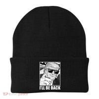 I'll Be Back Terminator Trump 2024 Election Beanie thumb 0