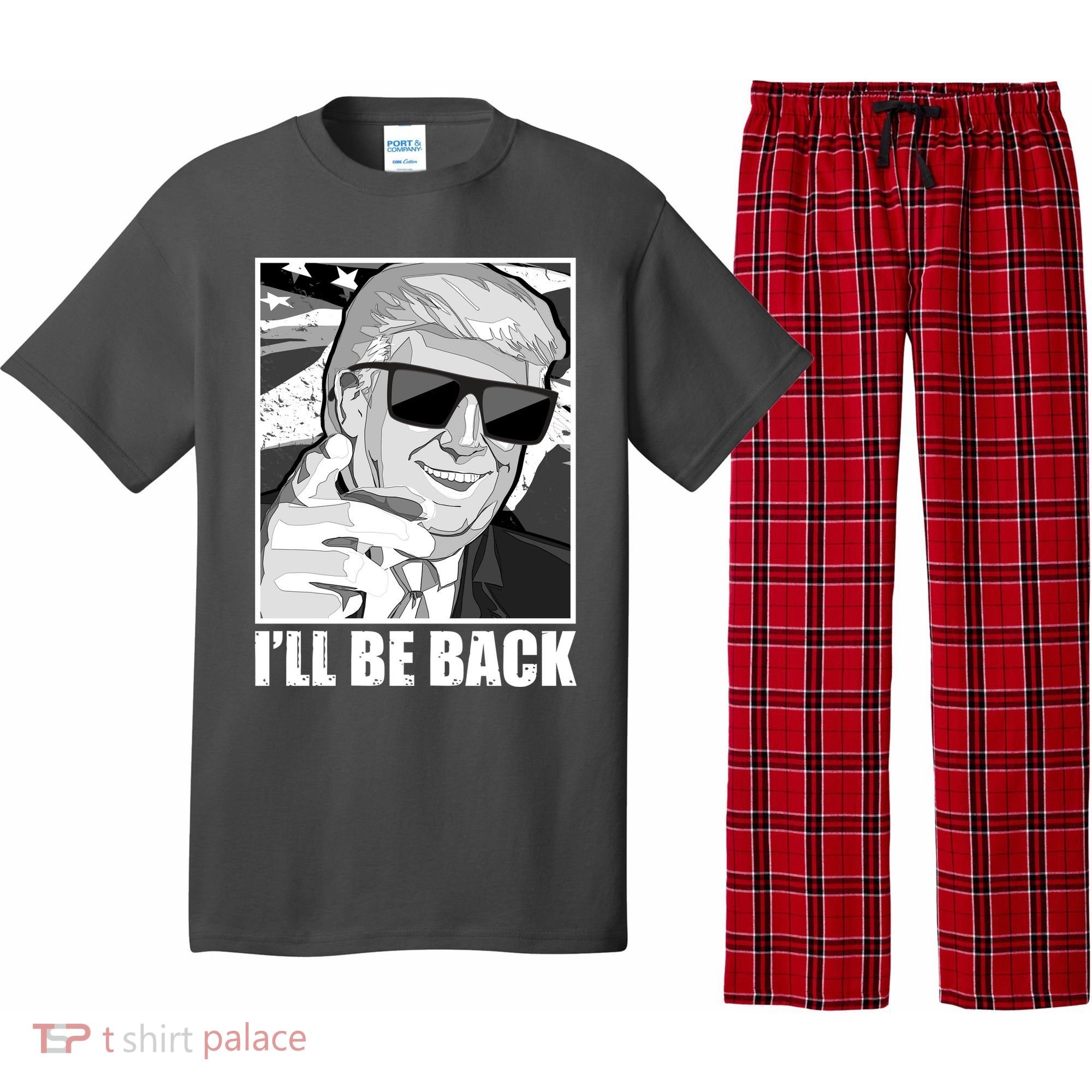 I'll Be Back Terminator Trump 2024 Election Pajama Set