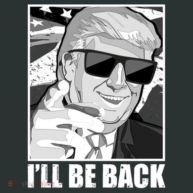 I'll Be Back Terminator Trump 2024 Election Tall Long Sleeve Shirt