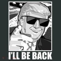 I'll Be Back Terminator Trump 2024 Election Baby Bodysuit thumb 2