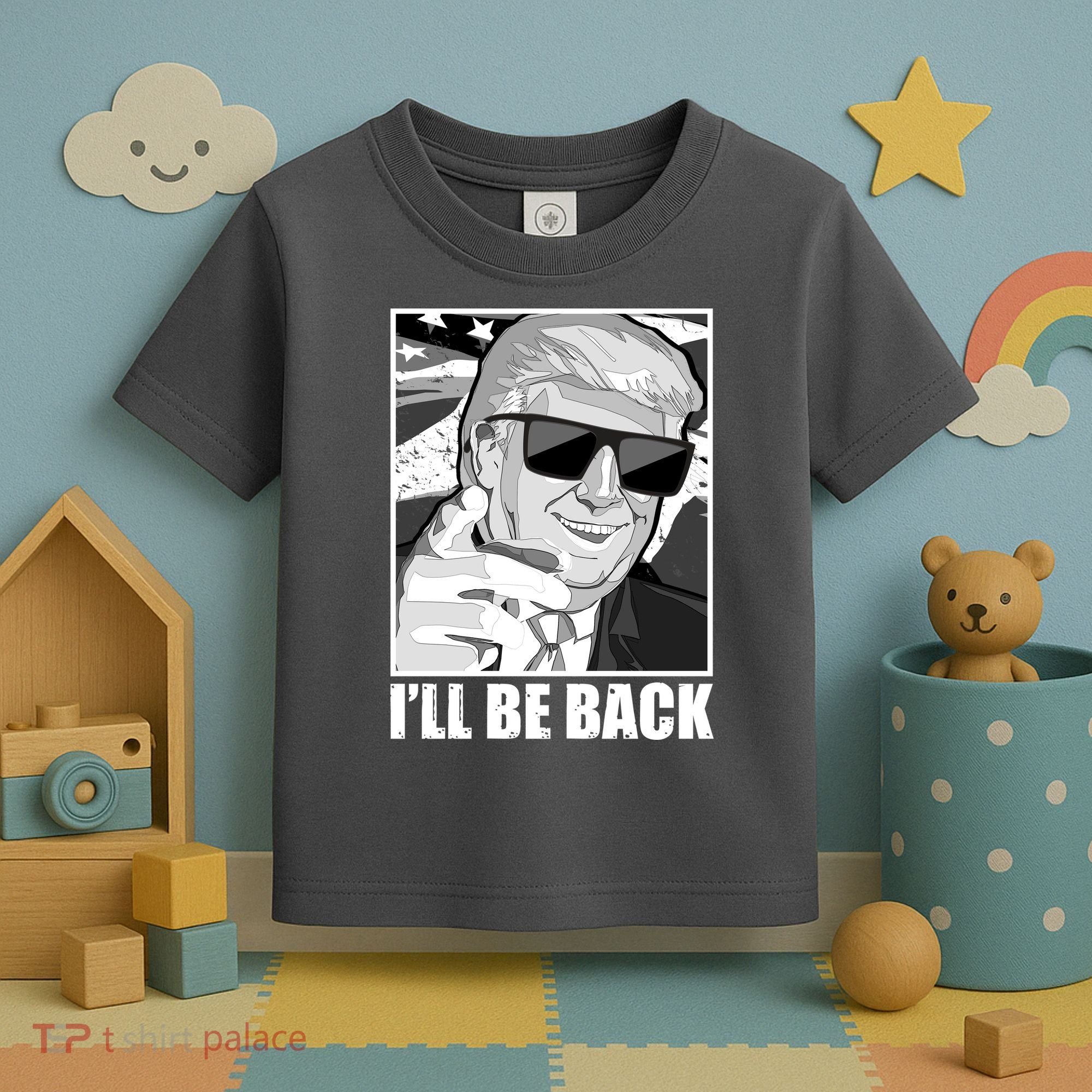I'll Be Back Terminator Trump 2024 Election Toddler T-Shirt