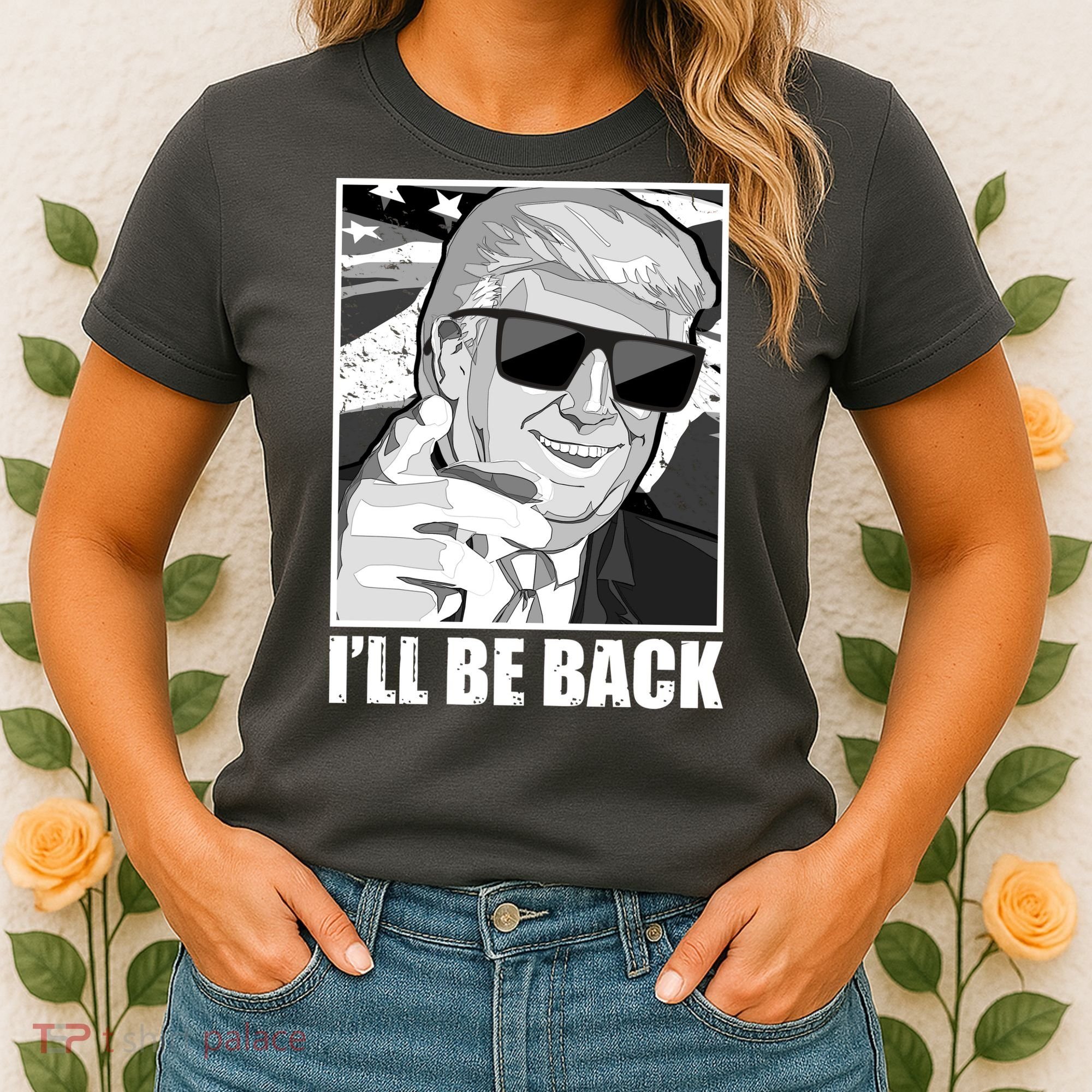 I'll Be Back Terminator Trump 2024 Election Women's T-Shirt