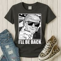 I'll Be Back Terminator Trump 2024 Election Women's T-Shirt thumb 3