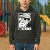I'll Be Back Terminator Trump 2024 Election Kids Hoodie thumb 2