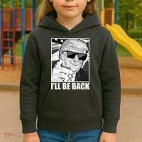 I'll Be Back Terminator Trump 2024 Election Kids Hoodie thumb 3