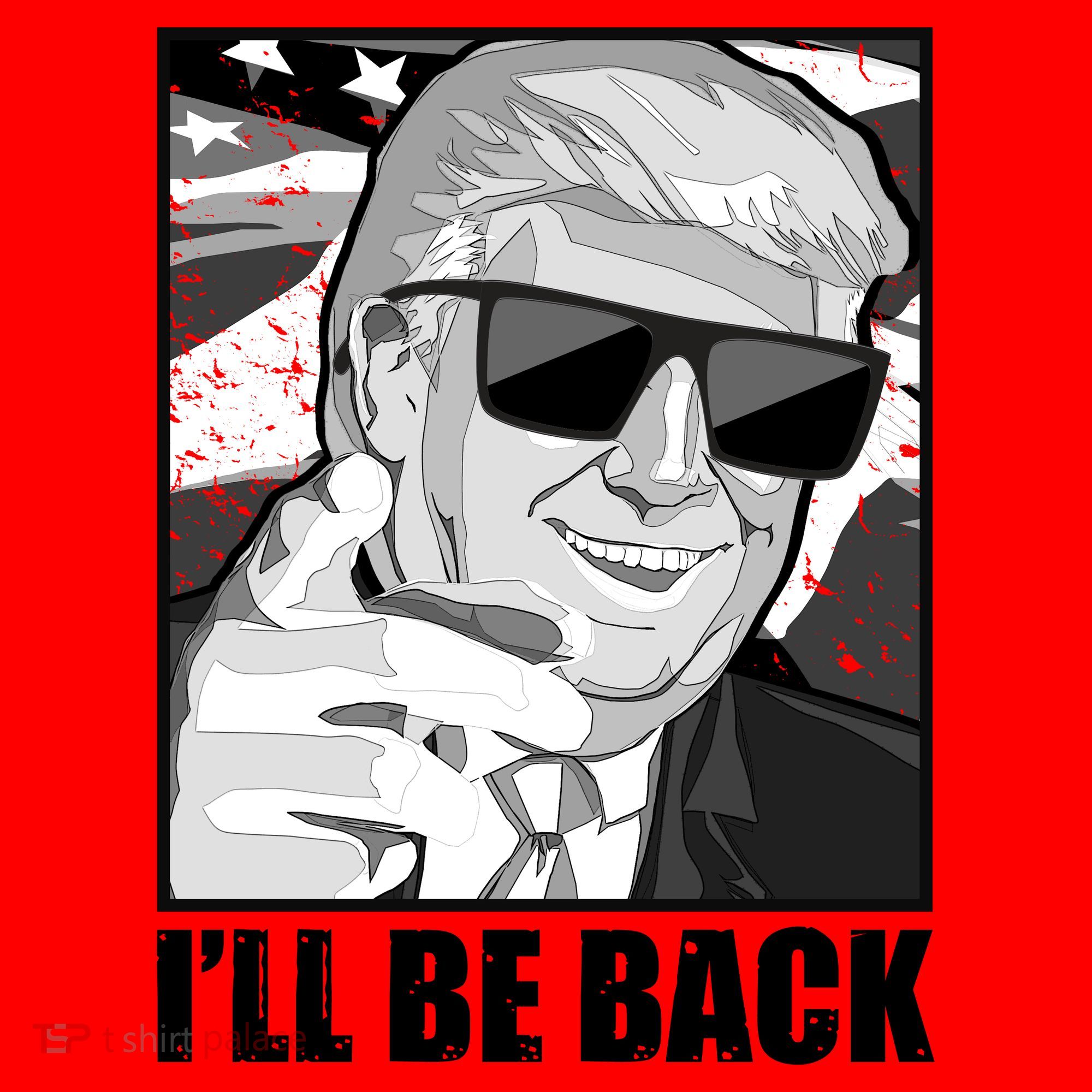 I'll Be Back Terminator Trump 2024 Election Santa Hat