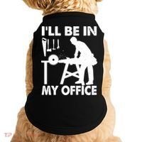 I'll Be In My Office Carpenter Woodworking  Doggie Tank thumb 0