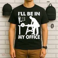 I'll Be In My Office Carpenter Woodworking  T-Shirt thumb 6