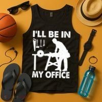 I'll Be In My Office Carpenter Woodworking  Tank Top thumb 4