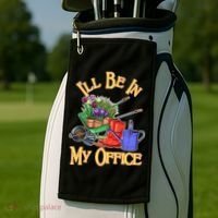 I'll Be In My Office Gardening Golf Towel thumb 2