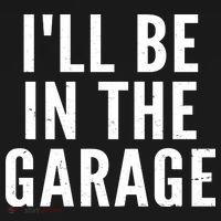I'll Be In The Garage Car Mechanic Fan Cropped Pullover Crew thumb 4