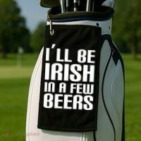 I'll Be Irish in A Few Beers Golf Towel thumb 2