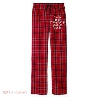 I'll Be There For You Friendship  Men's Flannel Plaid Pajama Pants thumb 0