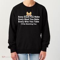 I'll Be Watching You Cute Dog Meme Women's Sweatshirt thumb 0