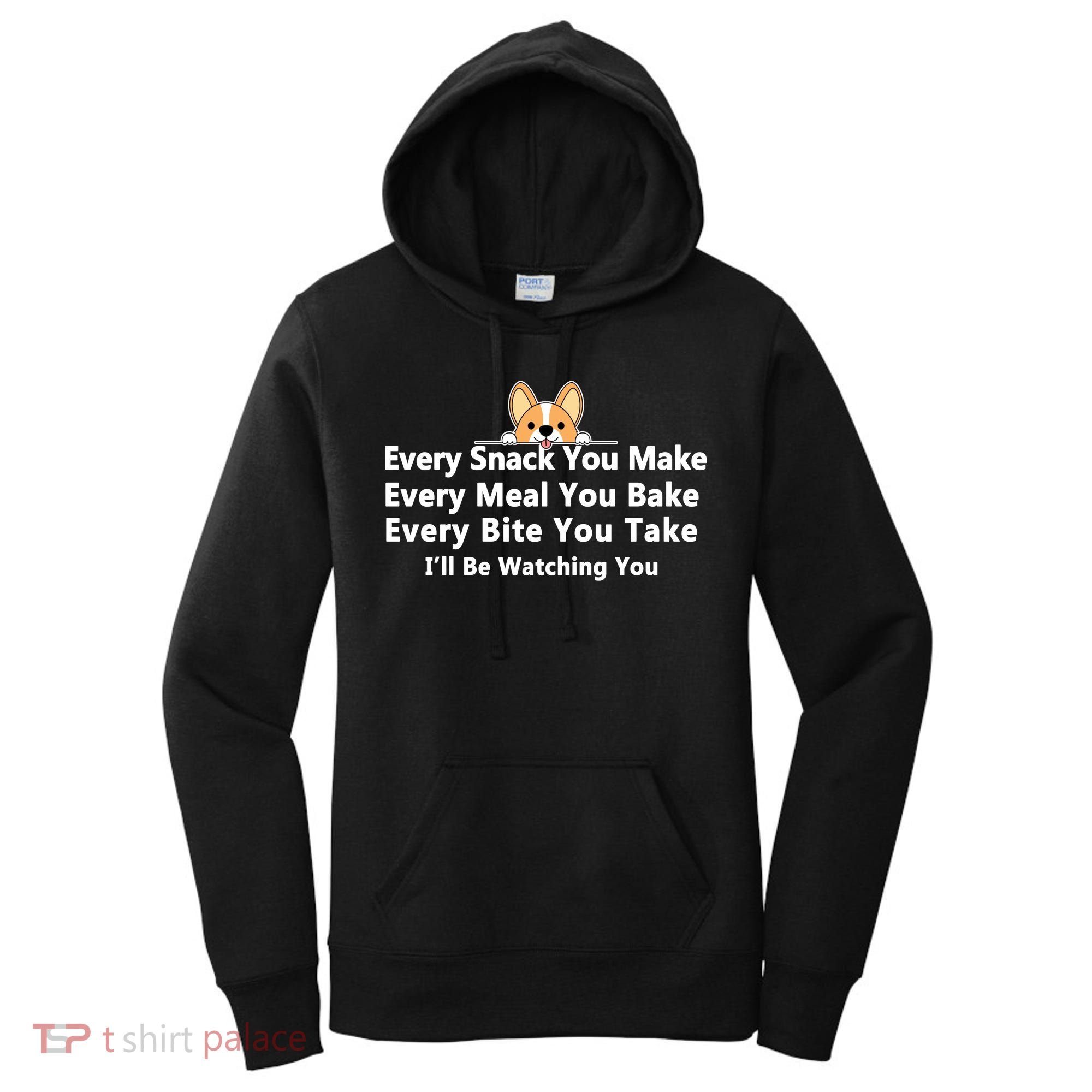 I'll Be Watching You Cute Dog Meme Women's Hoodie
