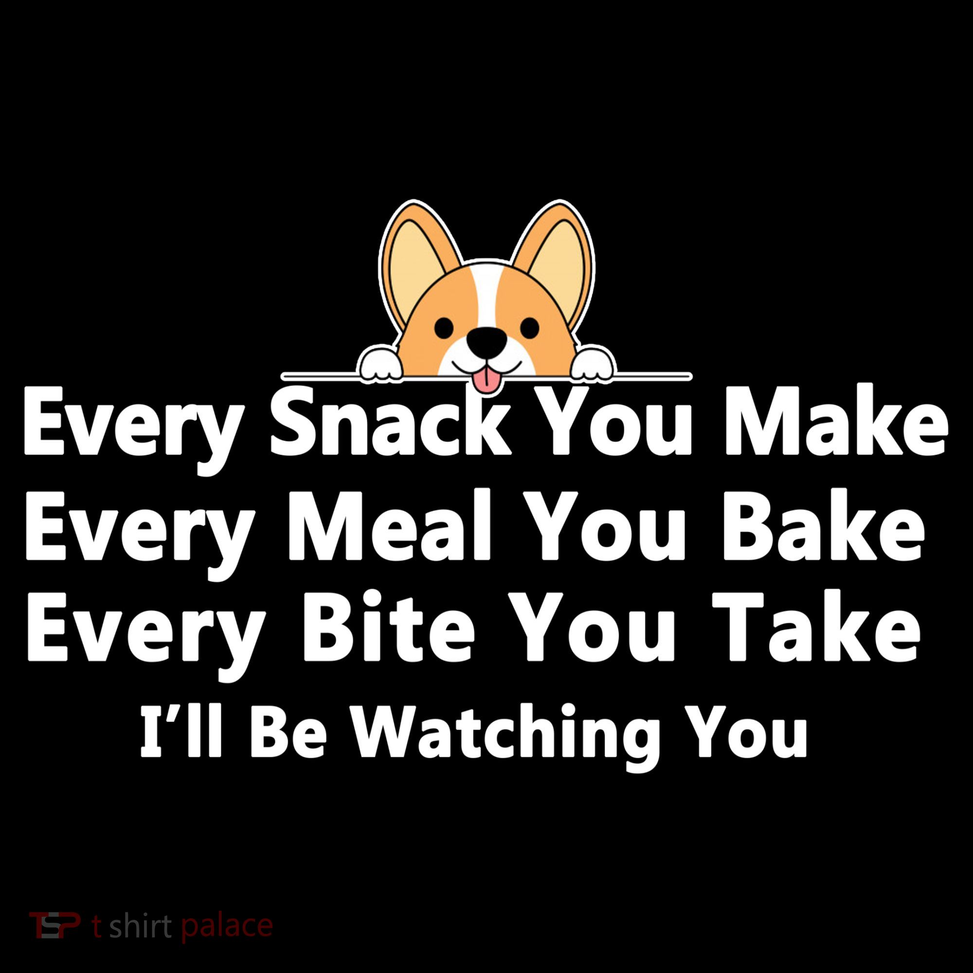 I'll Be Watching You Cute Dog Meme Women's Hoodie