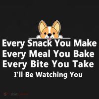I'll Be Watching You Cute Dog Meme Ornament thumb 1