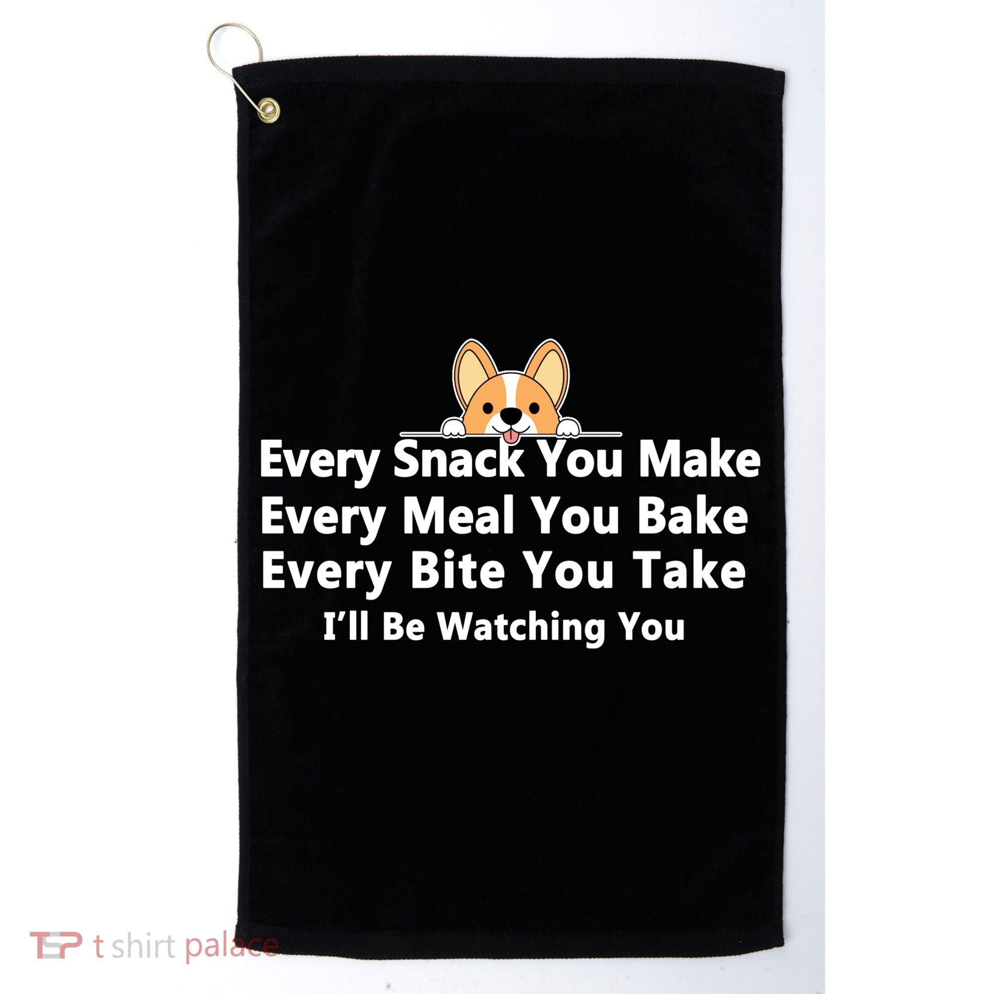 I'll Be Watching You Cute Dog Meme Golf Towel