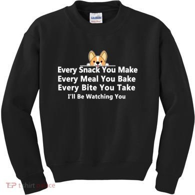 I'll Be Watching You Cute Dog Meme Kids Sweatshirt