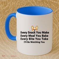 I'll Be Watching You Cute Dog Meme Coffee Mug thumb 2