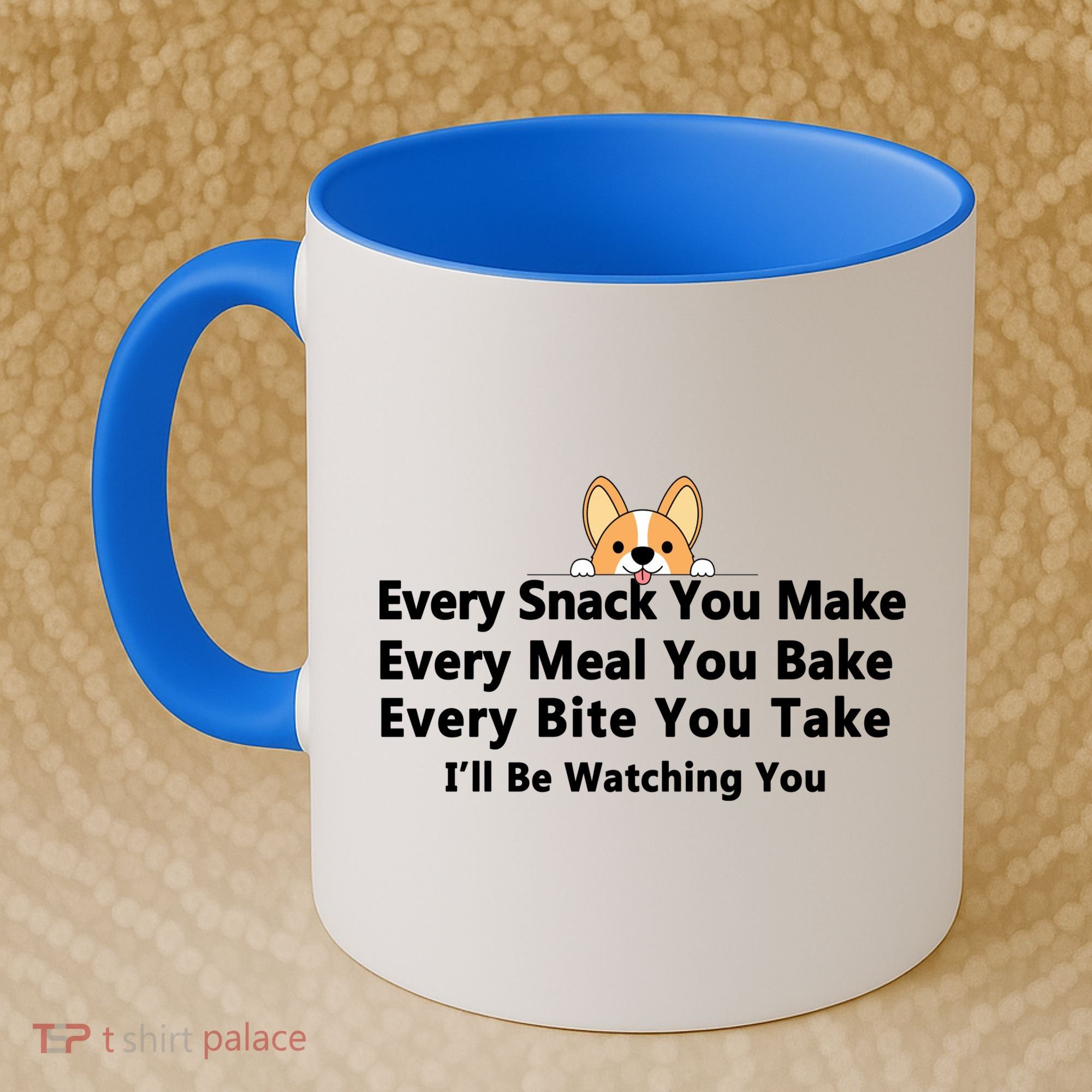 I'll Be Watching You Cute Dog Meme Coffee Mug