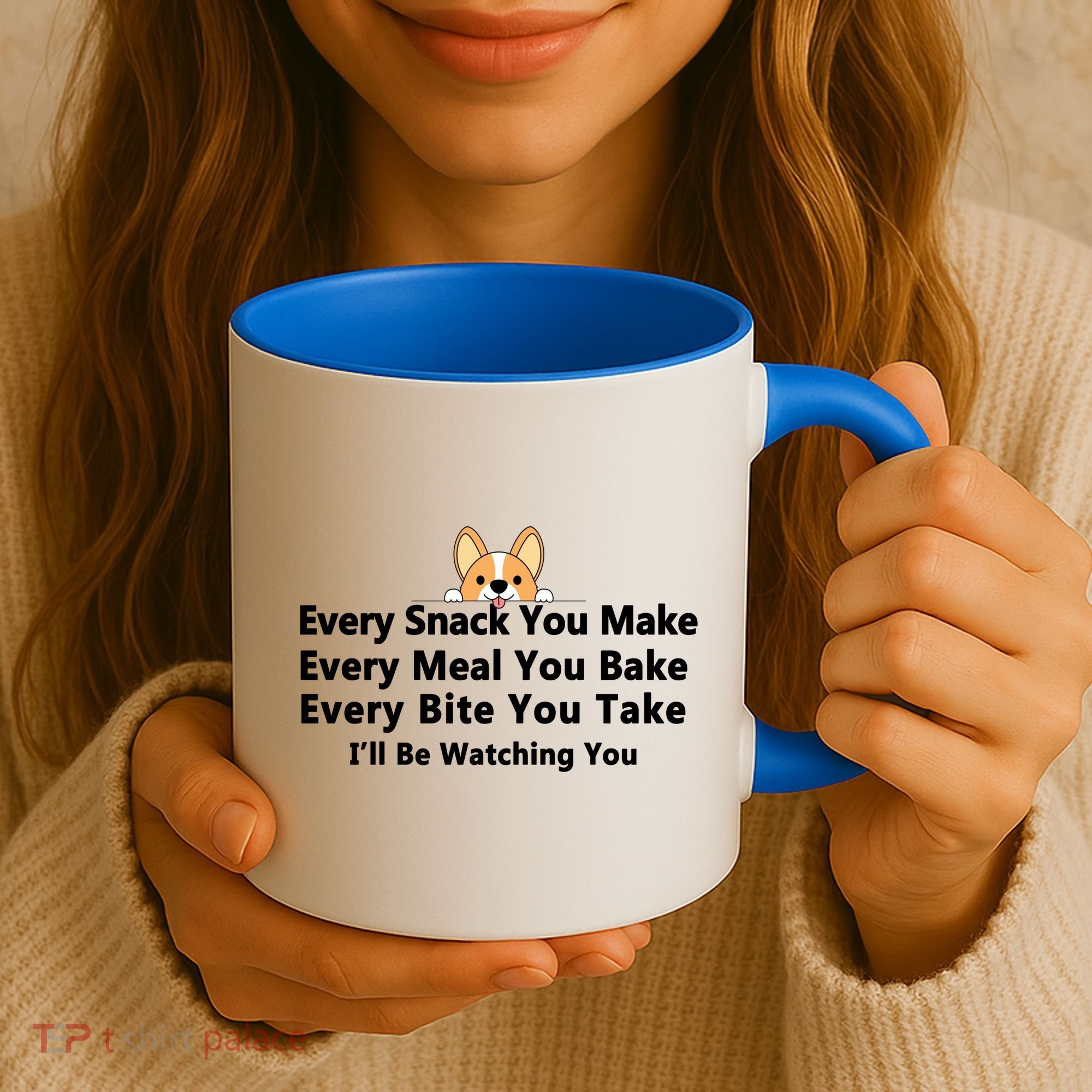 I'll Be Watching You Cute Dog Meme Coffee Mug