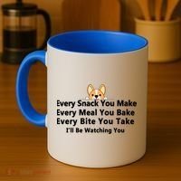 I'll Be Watching You Cute Dog Meme Coffee Mug thumb 4