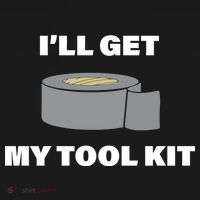 I'll Get My Tool Kit Duck Tape Long Sleeve Shirt thumb 2