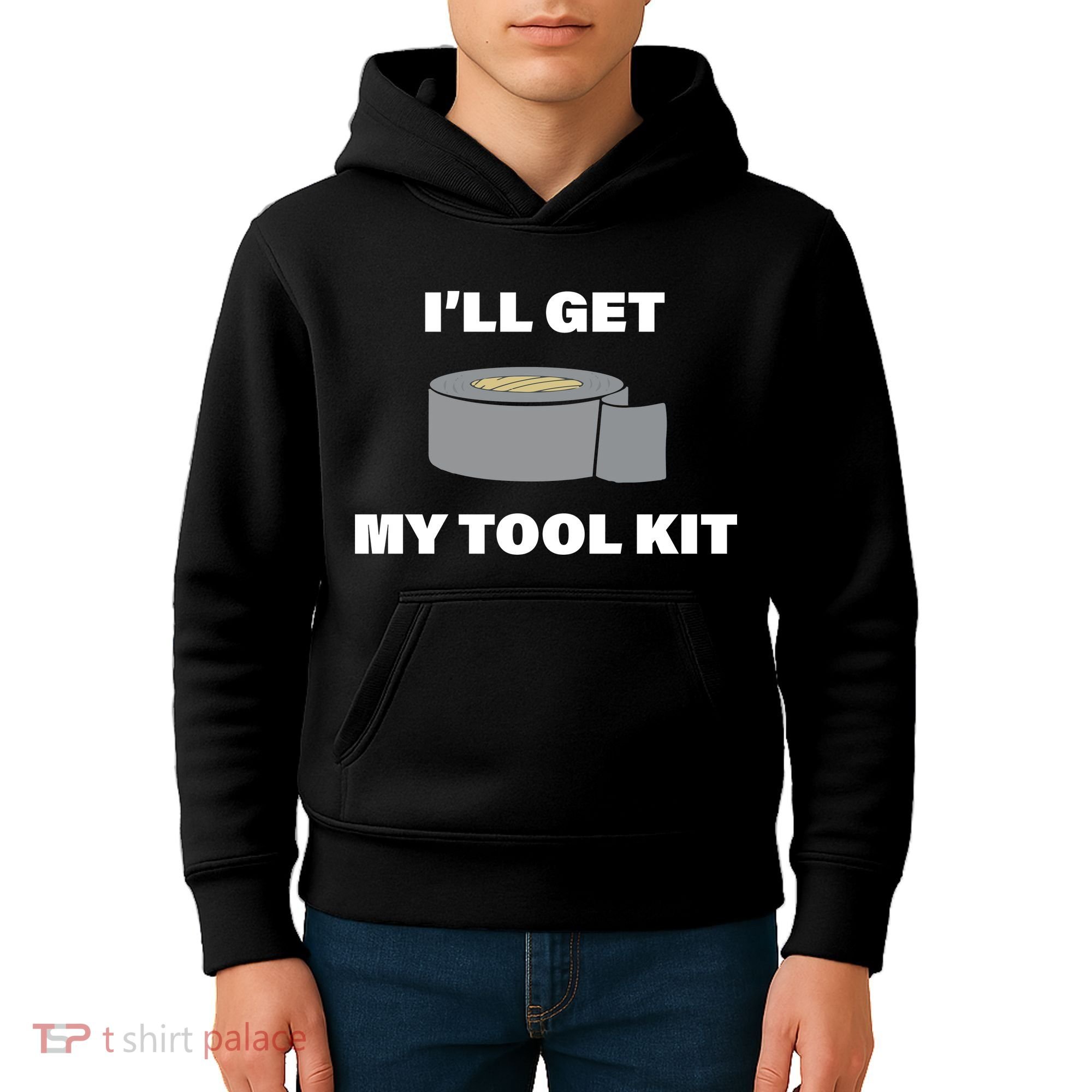 I'll Get My Tool Kit Duck Tape Kids Hoodie