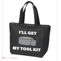 I'll Get My Tool Kit Duck Tape Tote Bag thumb 3
