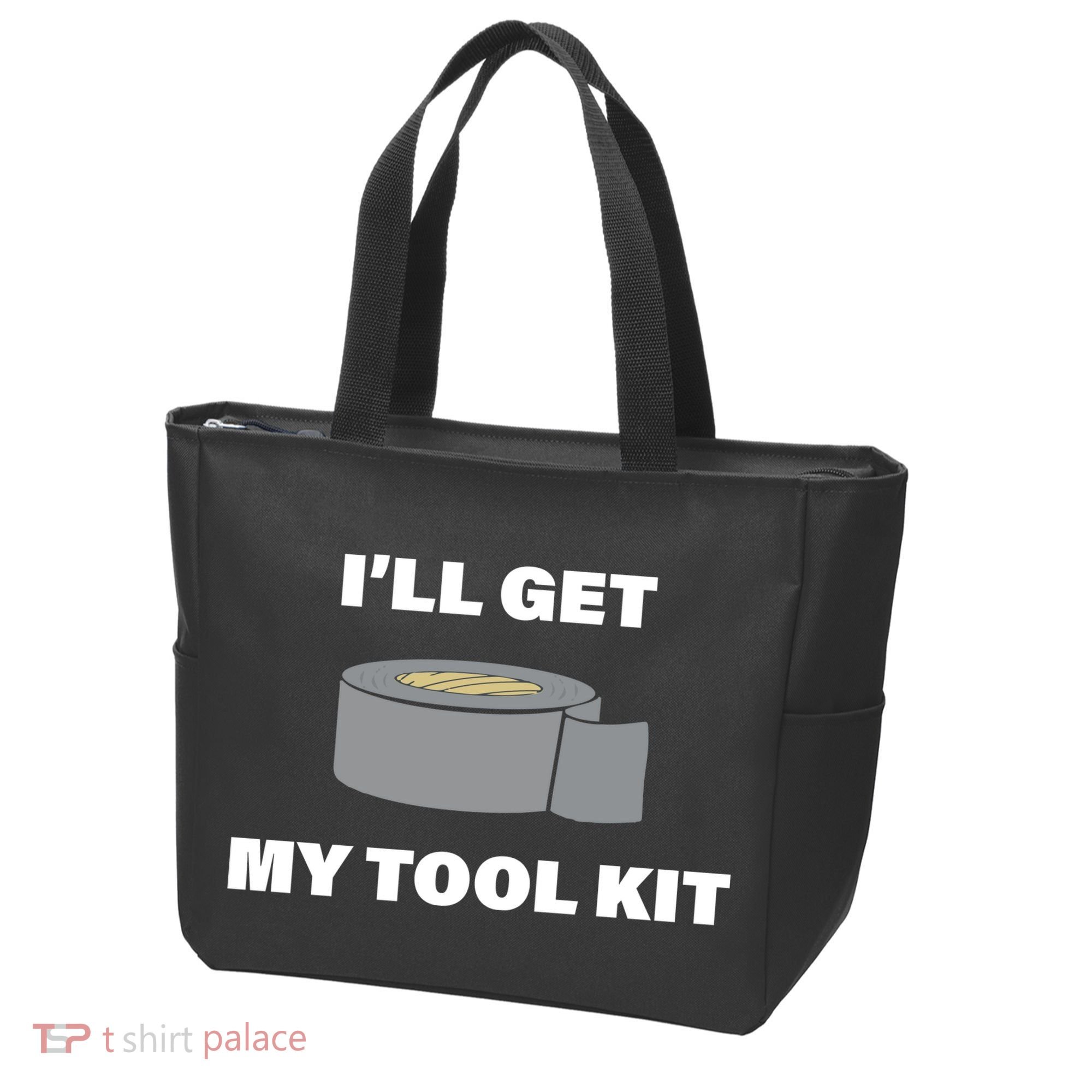 I'll Get My Tool Kit Duck Tape Tote Bag