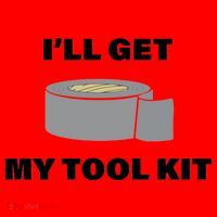 I'll Get My Tool Kit Duck Tape Santa Hat thumb 1