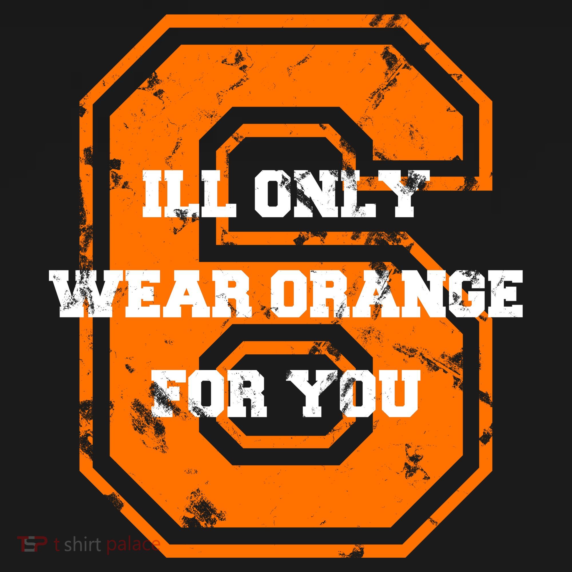I'll Only Wear Orange For You Cleveland Football T-Shirt