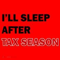 I'll Sleep After Tax Season Santa Hat thumb 1