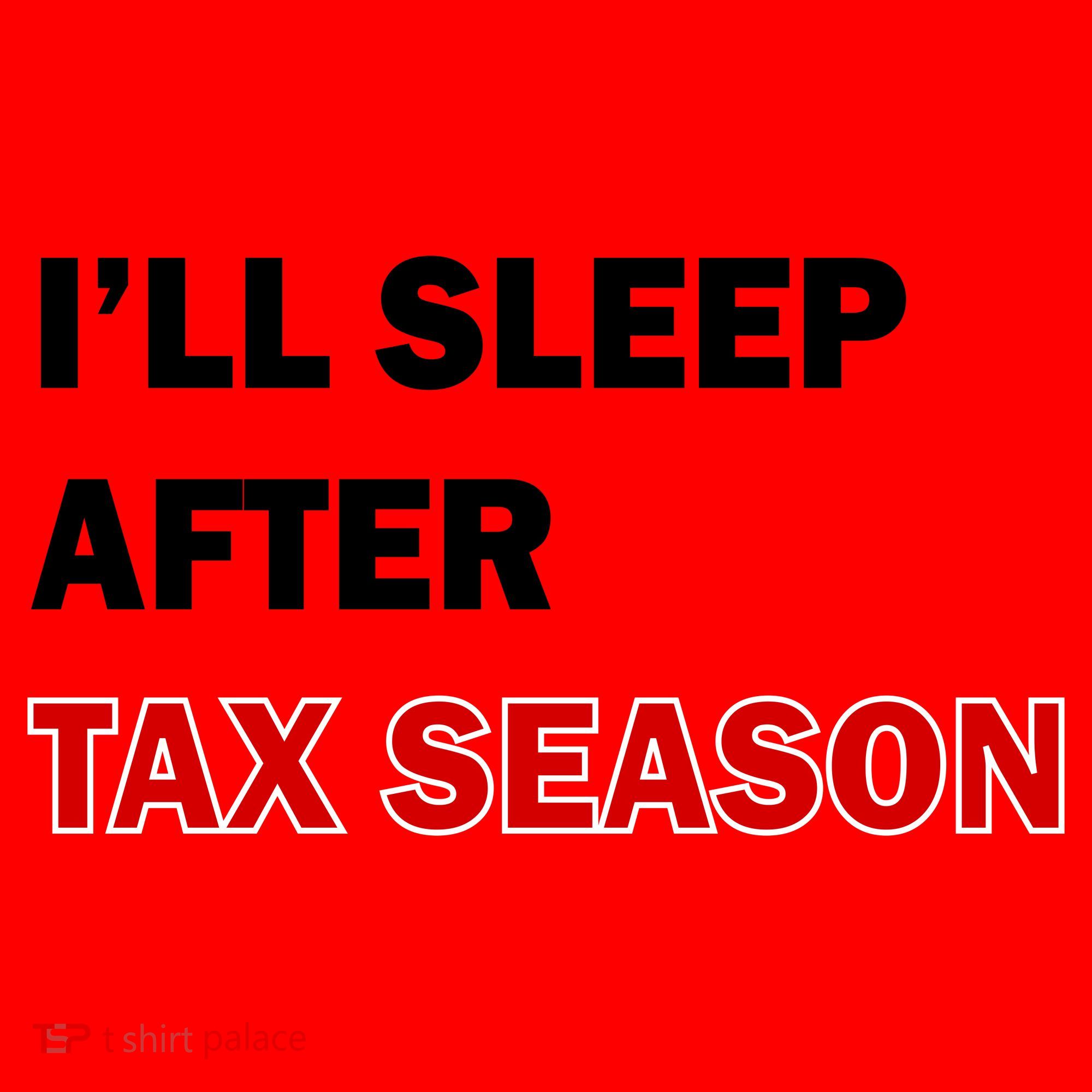 I'll Sleep After Tax Season Santa Hat
