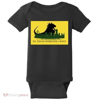 I'll Tread Wherever I Want Baby Bodysuit
