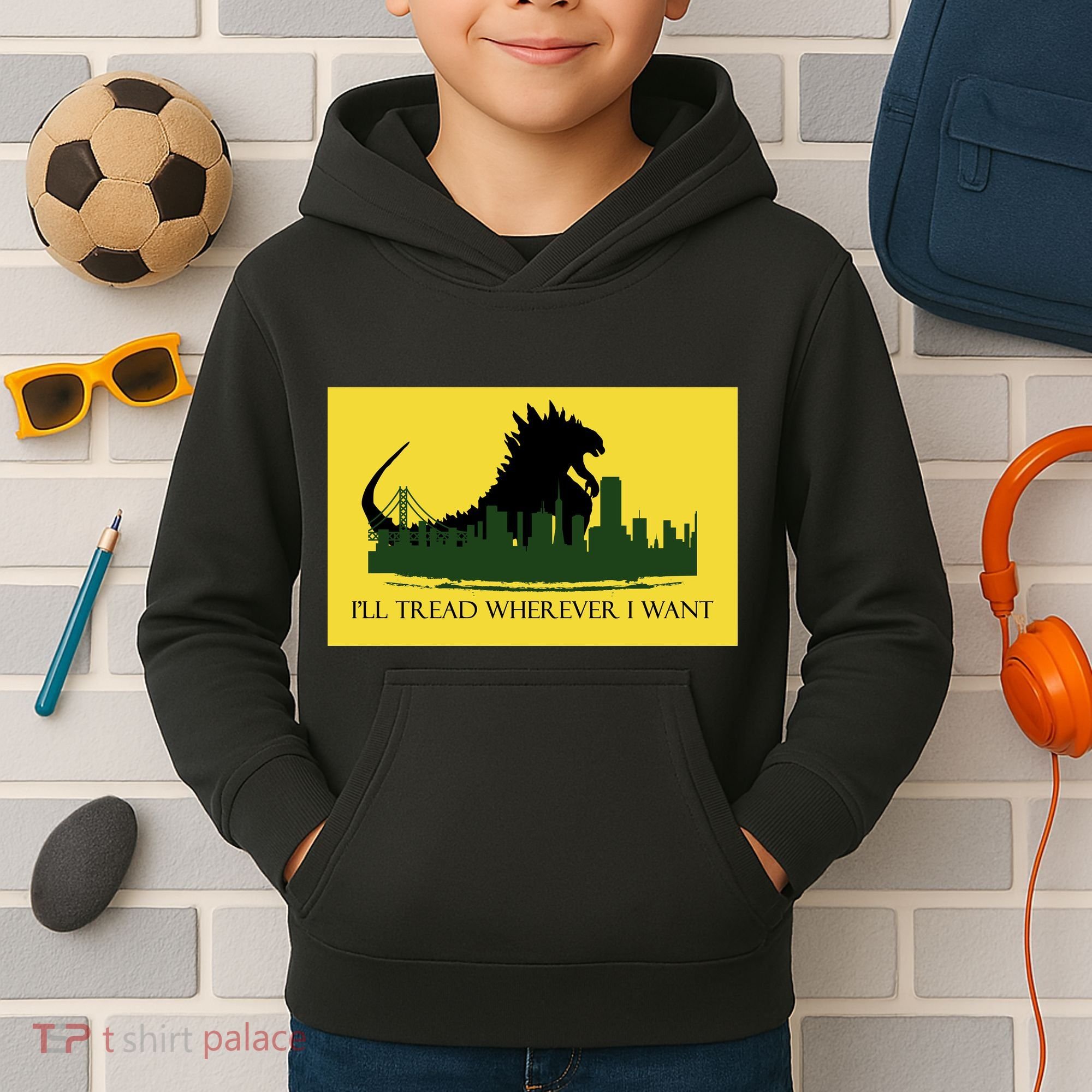 I'll Tread Wherever I Want Kids Hoodie