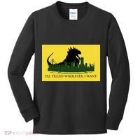 I'll Tread Wherever I Want Kids Long Sleeve Shirt thumb 0