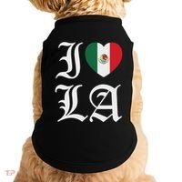 I Love La Chicano Mexican Pride Doggie Tank thumb 0