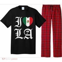 I Love La Chicano Mexican Pride Pajama Set thumb 0