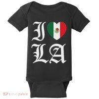 I Love La Chicano Mexican Pride Baby Bodysuit thumb 0