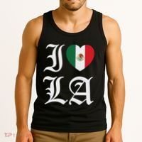 I Love La Chicano Mexican Pride Tank Top thumb 3