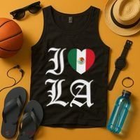 I Love La Chicano Mexican Pride Tank Top thumb 4