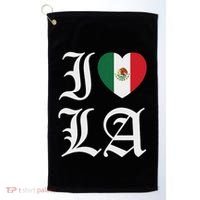 I Love La Chicano Mexican Pride Golf Towel thumb 0