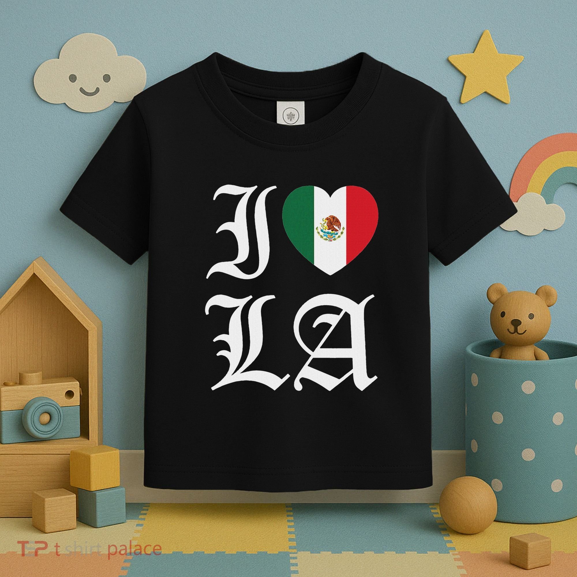 I Love La Chicano Mexican Pride Toddler T-Shirt