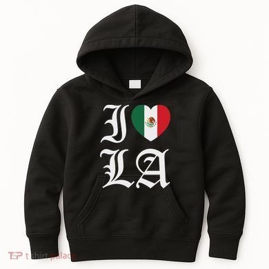 I Love La Chicano Mexican Pride Kids Hoodie