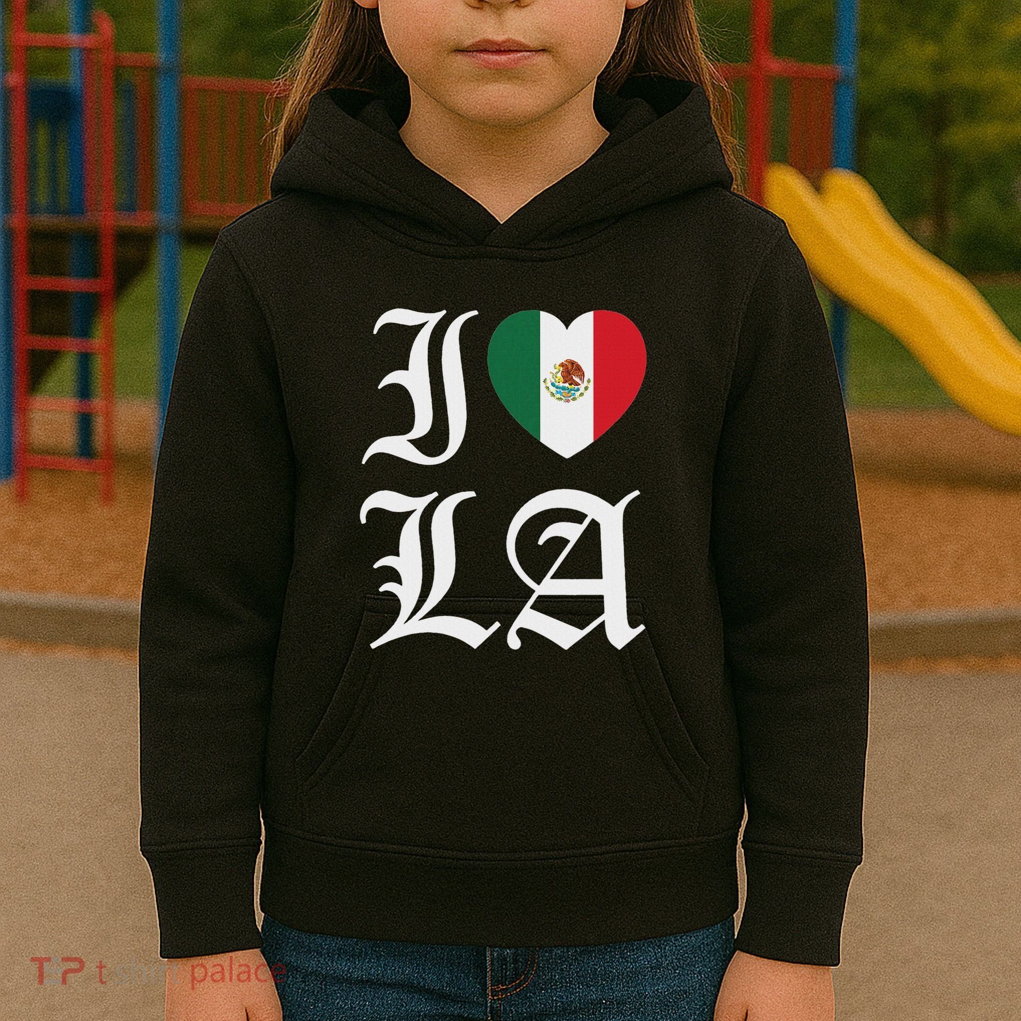 I Love La Chicano Mexican Pride Kids Hoodie
