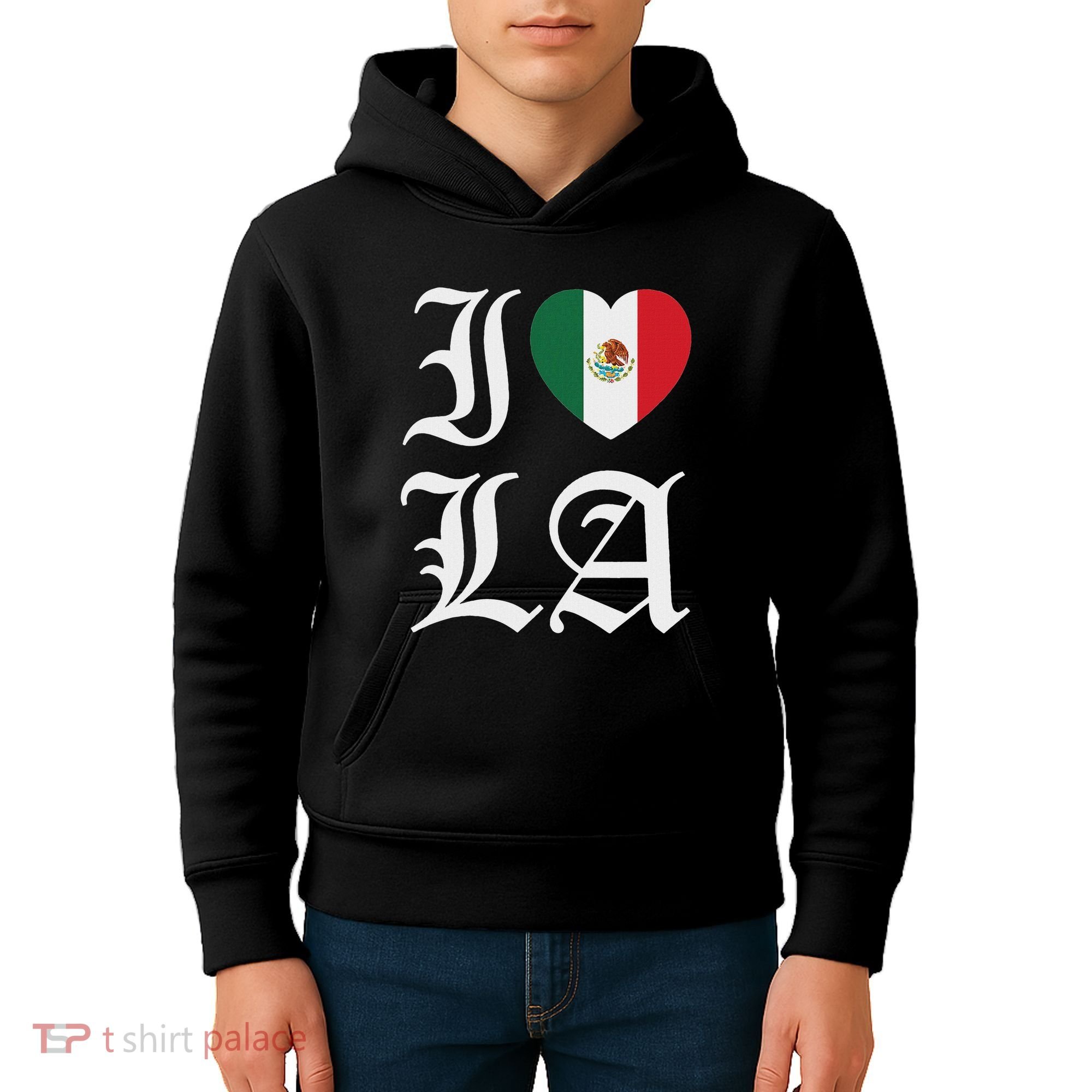 I Love La Chicano Mexican Pride Kids Hoodie