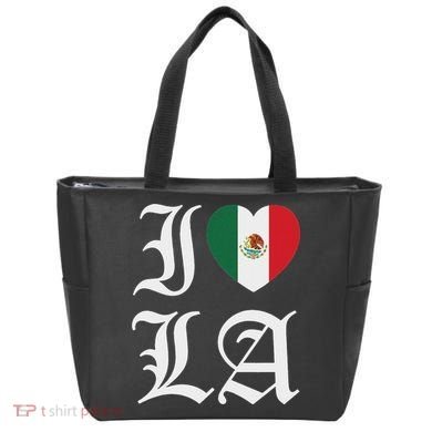 I Love La Chicano Mexican Pride Tote Bag