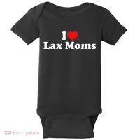 I Love Lax Moms Baby Bodysuit thumb 0